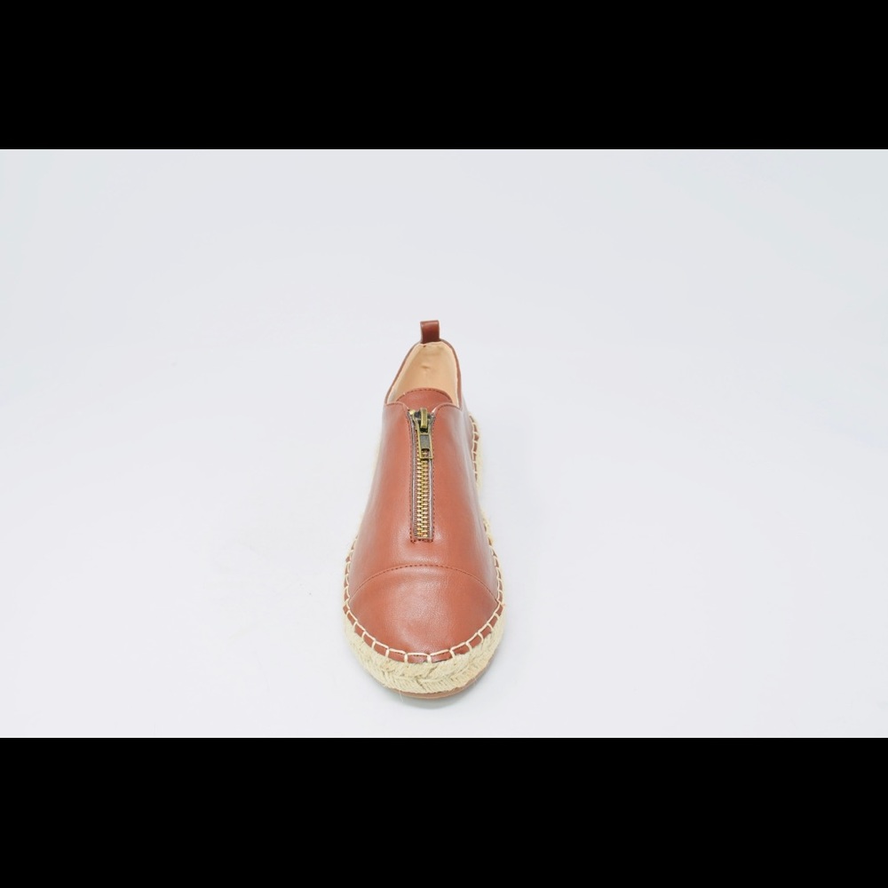 ⭐️ COGNAC SLIP-ON ESPADRILLE SNEAKER WITH ZIPPER - Picture 4 of 4